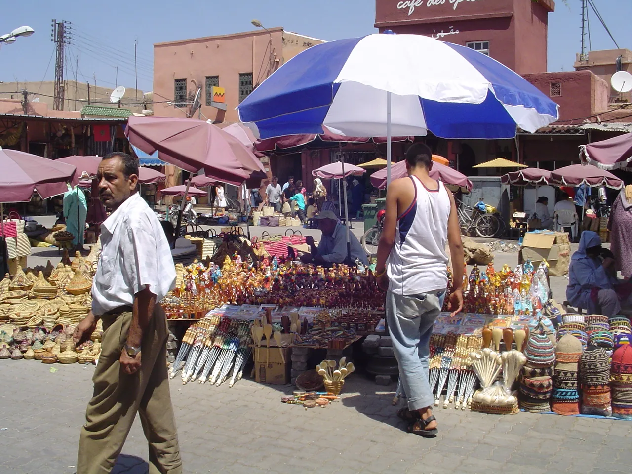 Shopping square in the medina of Marrakech