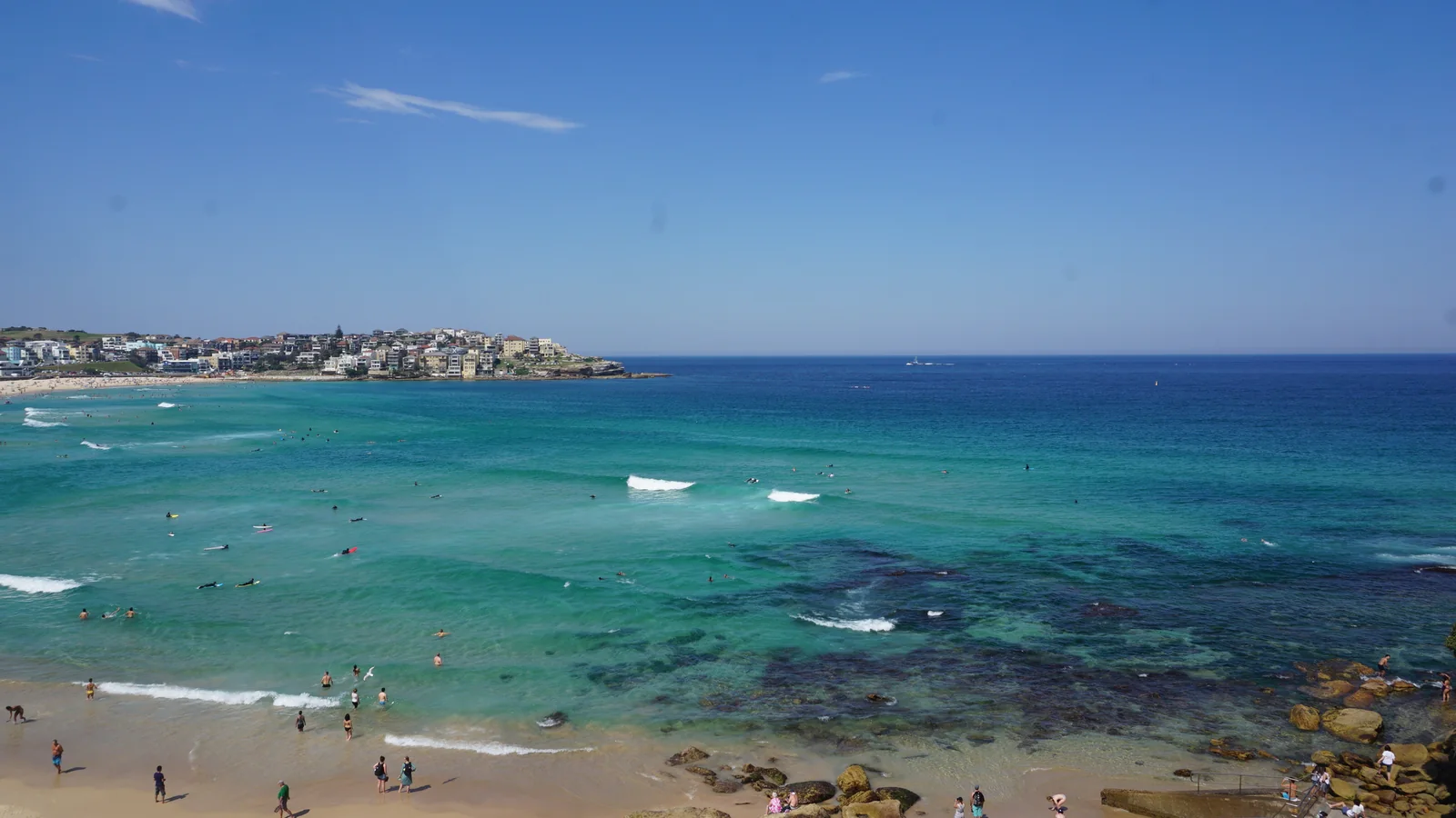 Surf and sand at Bondi Beach